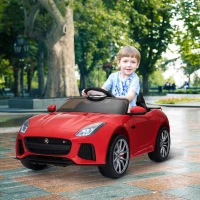 Aosom 12V Jaguar F-Type SVR Kids Battery Powered Ride On Car with Parent Remote Control - Red(m-2)