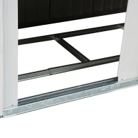 Outsunny Metal Outdoor Shed 9'x4' - Lockable Storage for Garden Tools, Lawn Equipment - Green(m-10)