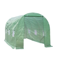 Outsunny 15' x 7' x 7' Outdoor Portable Walk-In Greenhouse with Windows(m-2)