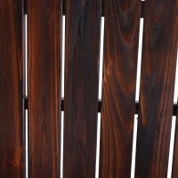 Outsunny Wooden Adirondack Chair, Classic Outdoor & Patio Seating, Durable Wood Construction, Brown(m-4)