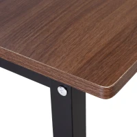 Vinsetto Wood Metal Modern L-Shape Corner Computer Desk - Walnut(m-8)