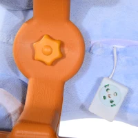 Qaba Kids Plush Rocking Horse-Style Elephant Theme Rocker Chair(m-7)