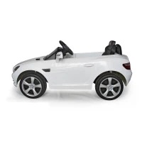 Mercedes-Benz SLK Kids 6v Electric Battery Powered Ride On Toy Car w/ Parent Remote Control - White(m-4)