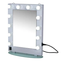 HomCom LED Lighted Make-Up Vanity Mirror - White(m-2)