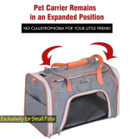 PawHut 18" Small Dog Carrier Pet Tote Bag Airline Approved Pet Carrier Cat Travel Carrier(m-5)