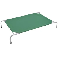 Pawhut 51" x 31" Elevated Portable Camping Pet Cot Dog Bed - Green(m-1)