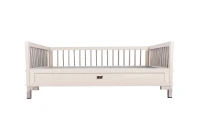 New Age Pet Raised Dog Bed with Memory Foam Cushion - Antique White Large(m-3)