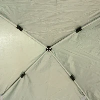 Outsunny 8'x 8' Foldable Outdoor Canopy Pop Up Event Tent with Slanted Legs - Green(m-7)