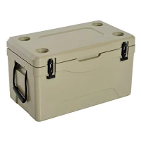 Outsunny 64 Quart Rotomolded Outdoor Portable Camping Cooler and Ice Chest Box(m-2)