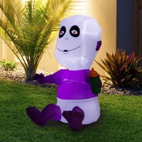 HomCom 5’ Outdoor Inflatable Inflatable Halloween Decoration - Spooky Baby with Bottle(m-2)