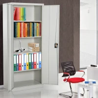 Vinsetto 72” Tall Steel Large Freestanding Commercial Warehouse Utility Storage Cabinet - Cream White(m-1)