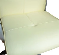 HomCom Synthetic Leather Computer Office Chair Cream - 3462(m-4)