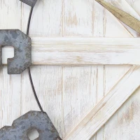 Stratton Rustic Farmhouse Wall Clock(m-3)