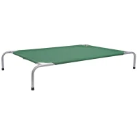 Pawhut 51" x 31" Elevated Portable Camping Pet Cot Dog Bed - Green(m-3)