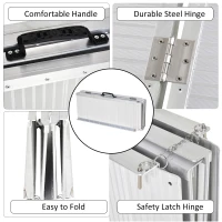 HomCom 6' Portable Folding Suitcase Type Mobility Ramps Skidproof Wheelchair Threshold Ramp(m-6)