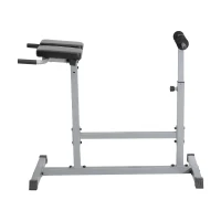 Soozier Adjustable Roman Chair Hyperextension Bench  - Gray/Black(m-2)