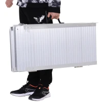 HOMCOM 5FT Aluminum Foldable Wheelchair Ramp Scooter Mobility w/ Carry Handle(m-10)