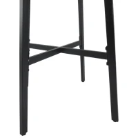 Outsunny Metal 3 Piece Outdoor Patio Round Bistro Table Dining Set - Black(m-10)