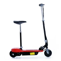 Aosom 120W Kids Folding Electric Motorized Scooter with Seat – Red(m-5)
