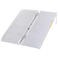HOMCOM 3FT Aluminum Foldable Wheelchair Ramp Scooter Mobility w/ Carry Handle(m-1)