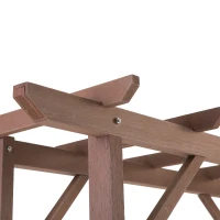 Outsunny 78" WPC Wood Plastic Composite Outdoor Garden Pergola Style Arbor Arch Trellis(m-9)