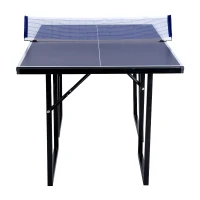 Aosom 72” Folding Compact Multi-Use Table Tennis Table with Net and Post(m-4)