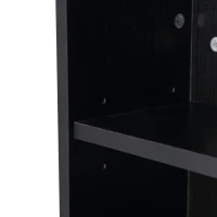 HomCom 40" Space Saving Modern Home Office Computer Desk Bookshelf Combo - Black(m-11)