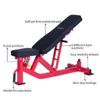 Soozier Ten-Position Adjustable Home Fitness Upper Body Weight Bench(m-4)