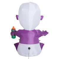 HomCom 5’ Outdoor Inflatable Inflatable Halloween Decoration - Spooky Baby with Bottle(m-7)