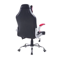 HomCom High Back Racing Style Ergonomic Gaming Chair With Armrest, Lumbar And Head Support - Red / Black(m-10)