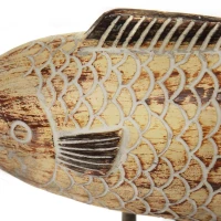 Stratton Wood Fish Table Top Sculpture(m-3)