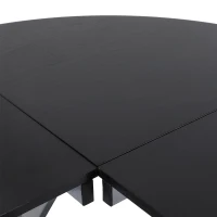 HOMCOM 67” Wood Steel Metal L Shaped Corner Computer Desk - Black(m-6)