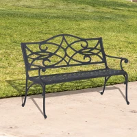 Outsunny 49" Decorative Outdoor Garden Bench(m-3)