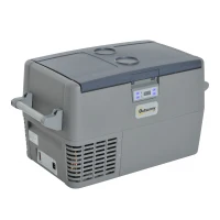 Outsunny Car Refrigerator - Portable 12v / 24v Electric Icebox Freezer (35 Quart)(m-1)