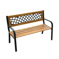 Outsunny 47" Modern Outdoor Patio Garden Bench(m-1)