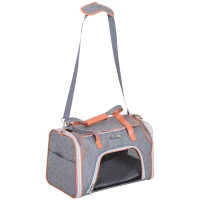 PawHut 18" Small Dog Carrier Pet Tote Bag Airline Approved Pet Carrier Cat Travel Carrier(m-9)