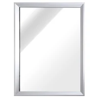 kleankin 24” x 32” Hanging Glass Framed Decorative Dressing Mirror(m-1)