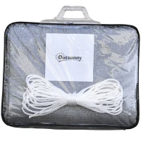 Outsunny Sun Shade Sail Triangle /Rectangle/ Square Outdoor Patio Canopy  Shelter - Gray(m-9)