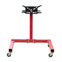 HomCom 1250 lb Engine Stand w/ Rotating Head - Red(m-1)