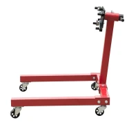 HomCom 1250 lb Engine Stand w/ Rotating Head - Red(m-5)