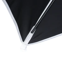 Outsunny 5.8' Compact Portable Round Sun Shade Folding Beach Patio Umbrella - Black(m-10)