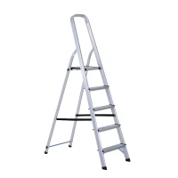 HomCom 5-Step Folding Aluminum Step Stool Ladder(m-1)