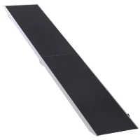 Open Box PawHut 96” Portable Bi-Fold Folding Pet Ramp for Large Dogs Car Truck SUV(m-1)