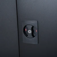 Vinsetto 72” Tall Steel Large Freestanding Commercial Warehouse Utility Storage Cabinet - Black(m-11)