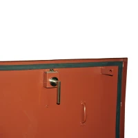 HomCom 30" x 36" Industrial Galvanized Steel Roof Hatch – Red(m-5)