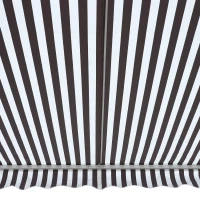 Outsunny 10' x 8' Retractable Sun Shade Patio/Window Awning that Opens Smooth & Quietly Reducing Heat in Your Home - White/Coffee(m-10)