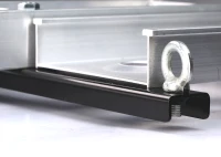 Heavy Duty Aluminium Motorcycle Dirt Bike Scooter Carrier Hitch Rack Hauler Trailer with Loading Ramp Double-hung Arm - IKURAM(m-11)