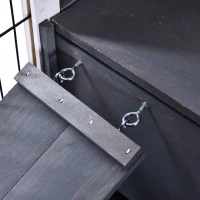 PawHut Rabbit Hutch - Indoor Small Animal House with Pull Out Tray, Casters, Ramp for Easy Mobility(m-14)