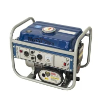HomCom 2HP 750 Watt 2-Stroke Gas Powered Portable Generator - Blue(m-1)