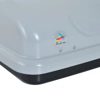 Aosom 7 Cubic Feet Cargo Box - Hard-Shell Rooftop Rack Luggage Carrier(m-10)